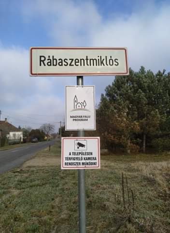 Rabaszentmiklos falutabla